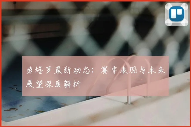 劳塔罗最新动态：赛季表现与未来展望深度解析